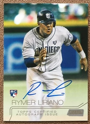 Rymer Liriano 2015 Stadium Club Autógrafo Novato #SCA-RL Padres Topps Inserto ⚾💥 Foto 1 de 3