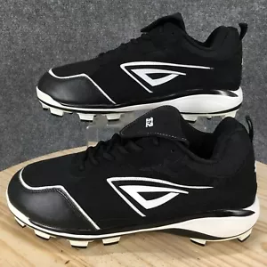 3N2 Shoes Mens 13 Rally Metal PT Fastpitch Softball Cleats Sneakers Black Mesh - Picture 1 of 13