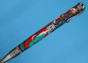 Bombalurina Cat Ballpoint Twist Pen in Antique Pewter - Purrfect Cat Lovers Gift - Picture 1 of 9