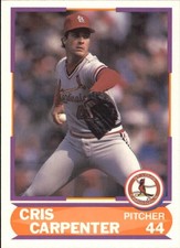 1989 (CARDINALS) Score Young Superstars II #37 Cris Carpenter