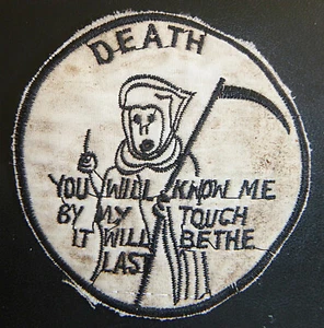 Rare Patch - DEATH - GRIM REAPER - You Will Know By My Touch - Vietnam War, M288 - Picture 1 of 2
