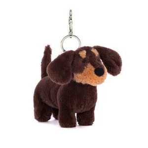 Jellycat Otto Sausage Dog Bag Charm - Dachshund Soft Plush Toy - 12cm MWT - Picture 1 of 5