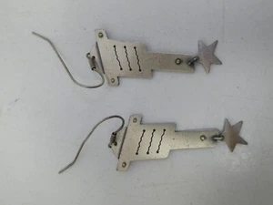 PAIR BILL RUTH SUSAN MAHLSTEDT R/M VINTAGE 925 STERLING SILVER DROP EARRINGS - Picture 1 of 5