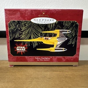 Naboo Starfighter Ornament Hallmark Keepsake Star Wars Episode 1 1999 Vintage - Bild 1 von 6