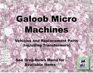 Micro Machines 1980s Vintage Vehicles, Transformers, Parts-Pick!