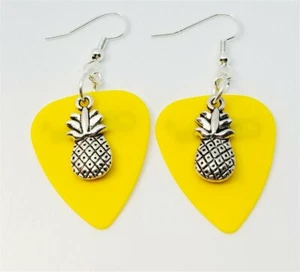 Pendientes púas para guitarra con dijes de piña - elige tu color - Imagen 1 de 20