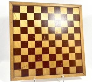 Deutsches Holz Schachbrett Thomas Spelen Wettig Gedeponeerb doppelseitiges Spiel - Bild 1 von 7