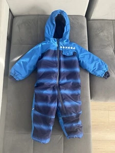 Lupilu Baby Boys Blue Winter Waterproof Warm Padded SnowSuit 12-18 Months Hooded - Picture 1 of 5