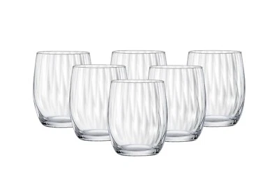Bohemia Crystal Waterfall OF Tumbler Drinking Glass 300ml 6pc 25180.300.22 - image 1 of 2