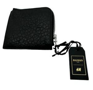 Balmain H&M Limited Edition Black Leather Wallet New With Tags - Picture 1 of 6