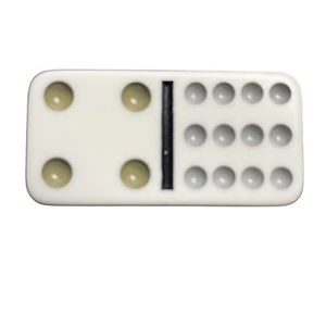 Double Twelve Dominoes Replacement Tile 04 12 Color Dot mq - Picture 1 of 3