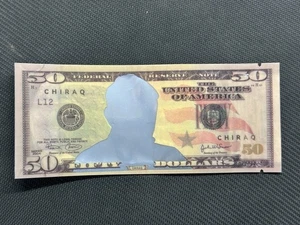 1x Mylar Food Storage Pouch | Resealable 50 Dollar Bill Chiraq - Picture 1 of 6