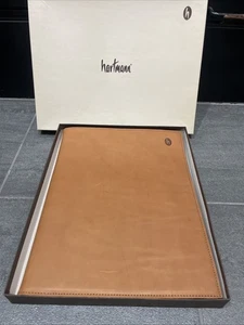 Vtg. Hartmann Belting Leather Executive Writing Folio Padfolio Legal Size W/ Box - Picture 1 of 9