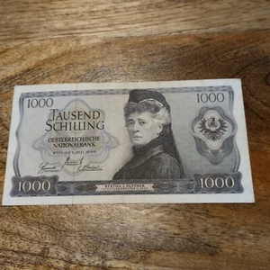 1000 Schilling 1966 Österreich Suttner Erhaltung - Bild 1 von 10