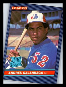 Andres Galarraga Rookie 1986 Leaf  (Pack Fresh) #27