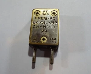 FT-243 Radio Crystal - 093 piny - 6473.333 KHz - DX Xtal - Kanał 23 - Zdjęcie 1 z 1