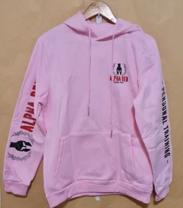 Womens Hoodie Pink Small NEW Alpha PT Graphic Jumper Pocket PT Fitness Free Post - Bild 1 von 8