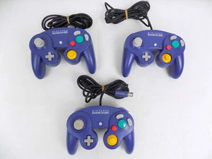 Genuine Nintendo GameCube Controller Purple Indigo Official Authentic - Picture 1 of 5