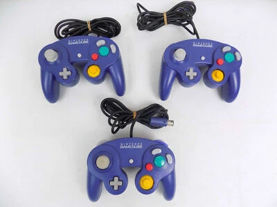 Genuine Nintendo GameCube Controller Purple Indigo Official Authentic - Image 1 of 4