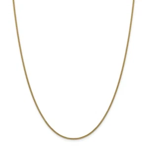 14k Yellow Gold 1.5mm Hollow Round Box Chain w/ Lobster Clasp 16" - 30" - Picture 1 of 13