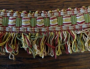 Galon passementerie ancienne franges 395 cm - Imagen 1 de 5