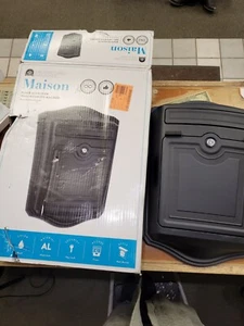 Maison Black Wall-Mount Locking Mailbox - Picture 1 of 7