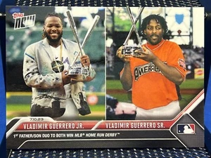 2023 Topps Now VLADIMIR GUERRERO JR & SR Blue Jays Home Run Derby Champions 561 - Picture 1 of 2