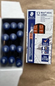 Staedtler Mars Micro Mechanical Pencil Lead Refills 0.5mm HB 12 Tubes - Picture 1 of 2