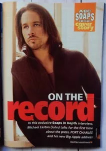ABC Soaps In Depth Magazine Michael Easton Kelly Monaco Tamara Braun 2004 OLTL - Picture 1 of 7
