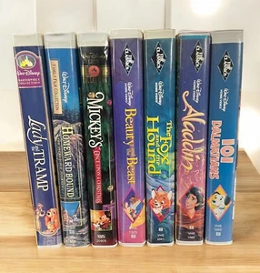Walt Disney Vintage VHS Lot Black Diamond The Classics Masterpiece Gold Family - Picture 1 of 24