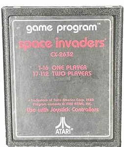 Atari Space Invaders Game Program Cartridge Only Vintage Video Game Shooter 1980 - Picture 1 of 6