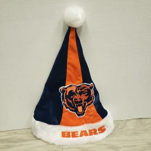 NFL Chicago Bears Forever Collectibles Santa Weihnachten Strumpf Mütze Orange Blau - Bild 1 von 7