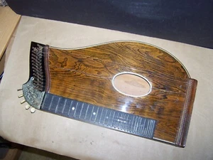 antike alte Zither Vintage. Original. Reparaturbedürftig wie für Teile - Bild 1 von 7