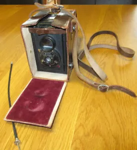 Antike Rollfilmkamera Voigtländer Brillant, original Ledertasche, 1933 Germany - Bild 1 von 11