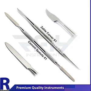 2Pcs Dental Cement Spatula Technicians Zahle Carver Waxing & Modelling Lab Tools - Picture 1 of 3