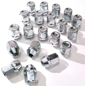 Juego de 20 x M12 x 1,25, 21 mm hexagonal, tuercas de rueda de aleación tuercas pernos para coches Nissan - Imagen 1 de 2