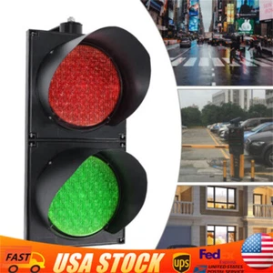 LED Traffic Signal Red Green Lamp PC Housing IP54 Traffic Stop Light Waterproof - Bild 1 von 24