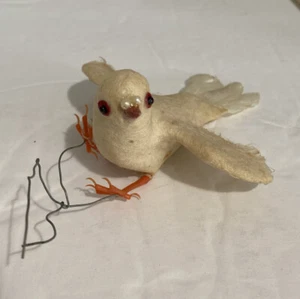 Christmas Ornaments Paper Mache Bird -Hang on Christmas tree Bird - Picture 1 of 4