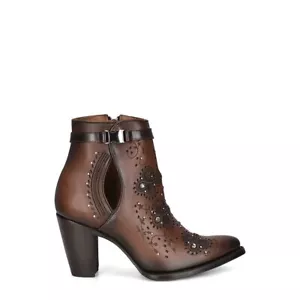 Botas al tobillo de cuero de diseño - hechas a mano por botas Cuadra (3F92RS) - Imagen 1 de 5