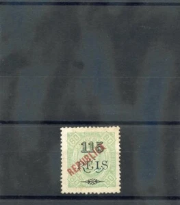 ANGOLA Sc 175(SG 237)(*)VF NGAI 1914 115R/80R LT VERDE, SOBREIMPRESIÓN LOCAL $450 - Imagen 1 de 1