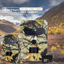 1-2Pack 1080P Hunting Game Trail Camera 12MP Wildlife Night Vision Cam 32GB Card