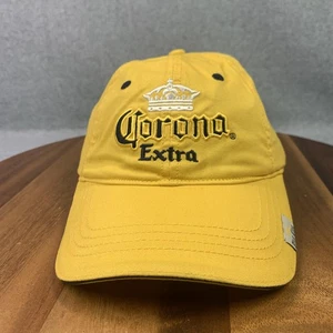Cappello Corona Extra Birra Cerveza Berretto Baseball Strap Back Uomo Giallo Ricamato NUOVO - Foto 1 di 18