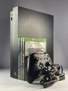 Microsoft Xbox One X Model 1787 Game Console Bundle 1TB - Picture 1 of 13