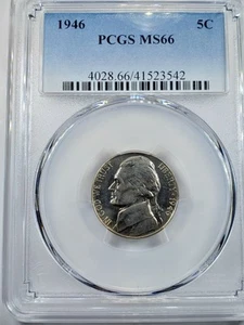 1946 Jefferson Nickel MS66 PCGS - Picture 1 of 4