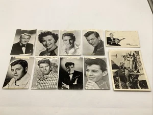 Vintage Publicity Photo & Postcard Lot of 10 Movie Music Stars Photographs - Picture 1 of 8