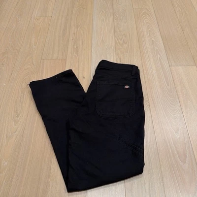 Pantalones de trabajo vintage Dickies Flex negros doble rodilla 30x30 EXCELENTE ESTADO Foto 1 de 4