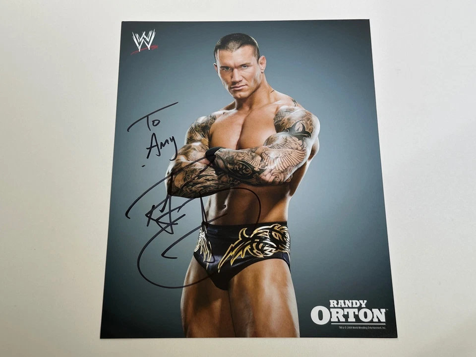 Foto autografiada de Randy Orton WWE Wrestling 2009 Foto 1 de 1
