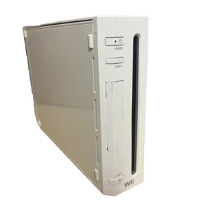 Nintendo Wii Game Console RVL-001, AC Adapter RVL-002, Sensor Bar, Audio Cables - Picture 1 of 8