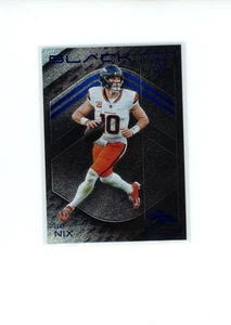 2025 Panini Black Bo Nix #86 Blue Parallel 9/50 Denver Broncos - Bild 1 von 2
