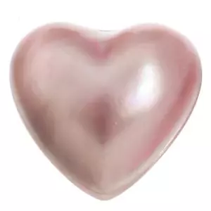 Perla cabochon rosa singola cuore 18 mm Mabe - Foto 1 di 3